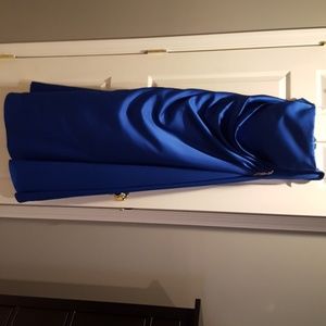 Plus Size Strapless Sapphire Gown